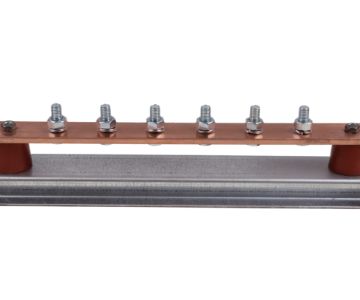 Earth Bars, Copper, TinPlated Copper Bars, Insulators