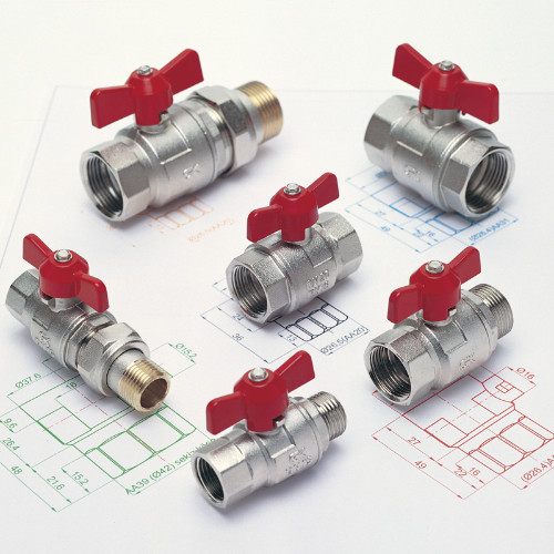 Ball Valve With Throttle Handle Thread 