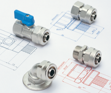 Connection Fitting For Pex-Alpex Pipes